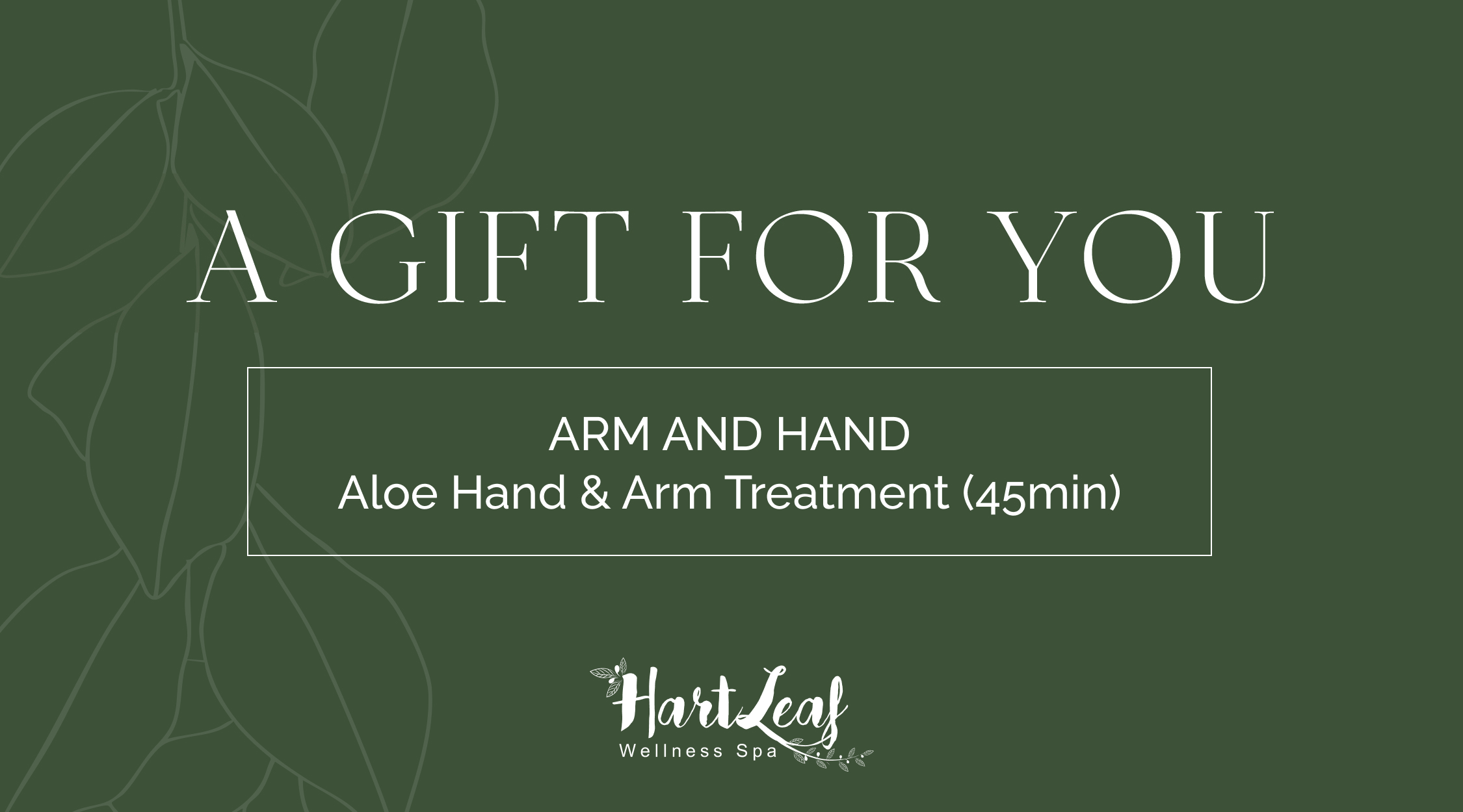 ARM AND HAND – Aloe Hand & Arm Treatment (45min)