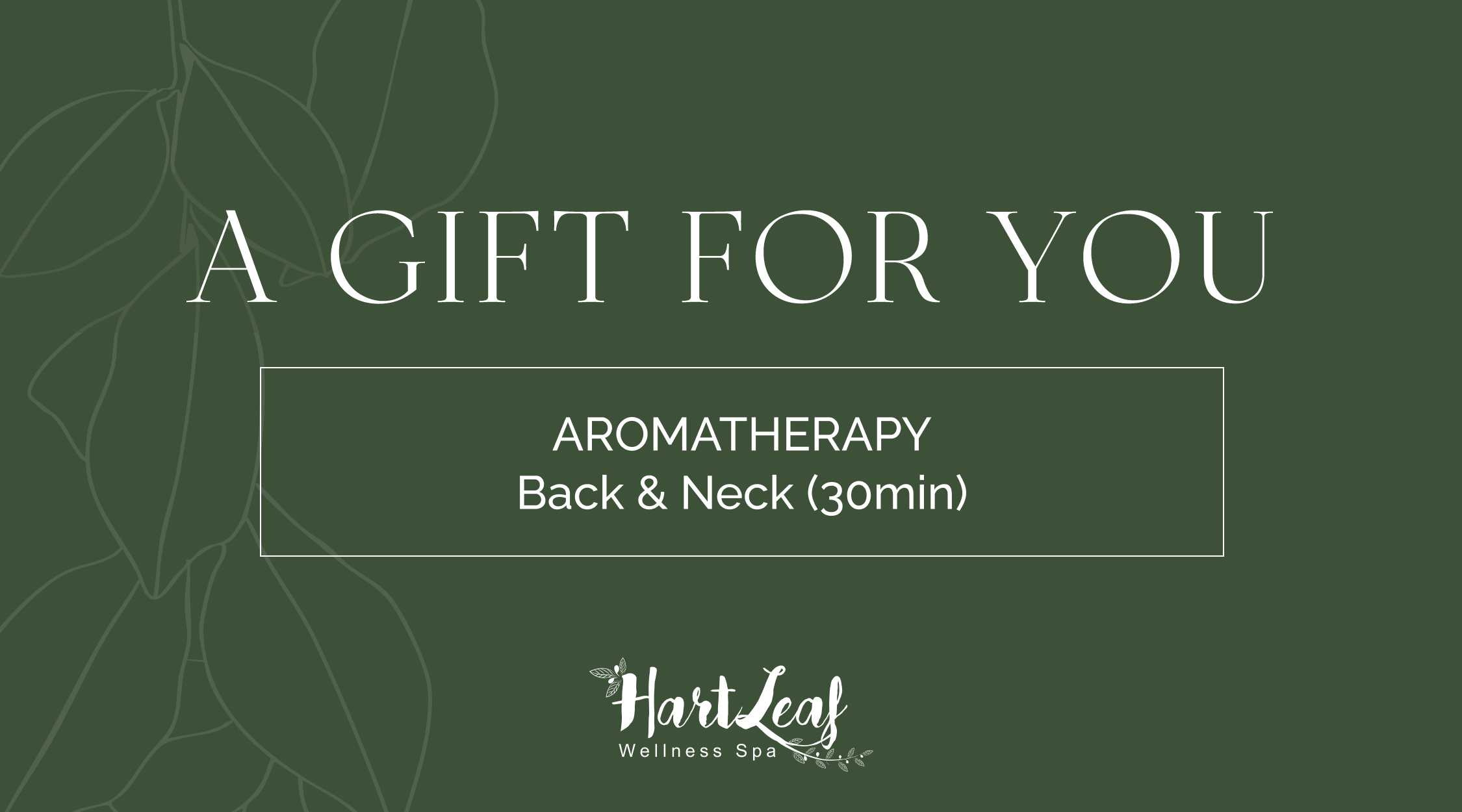 AROMATHERAPY – Back & Neck (30min)
