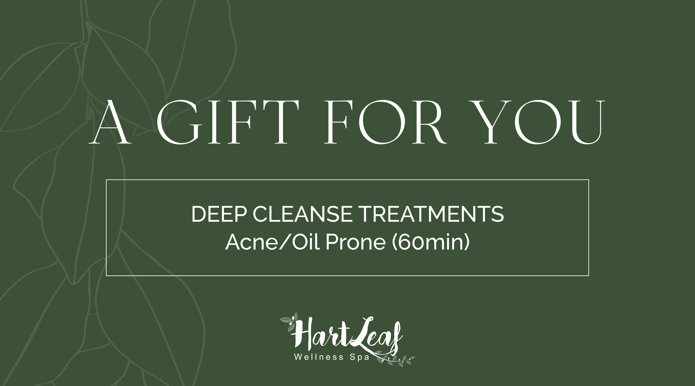 DEEP CLEANSE TREATMENTS – Acne/Oil Prone (60min)