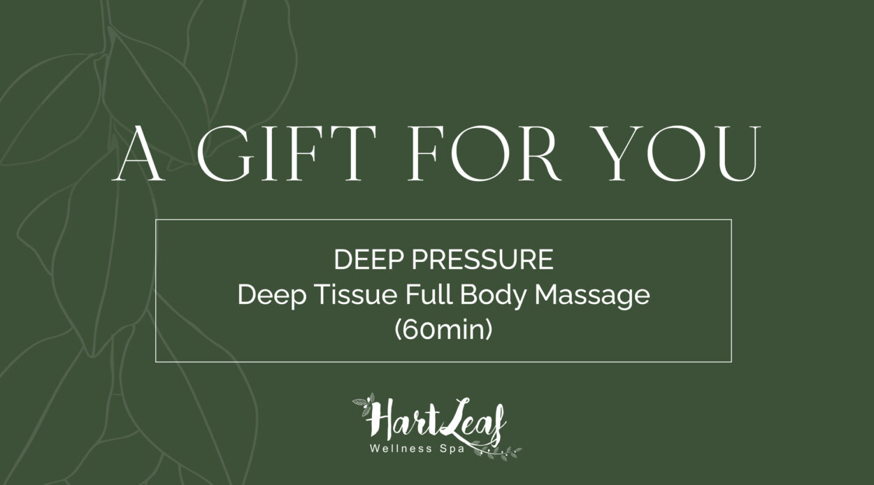 DEEP PRESSURE – Deep Tissue Full Body Massage (60min)