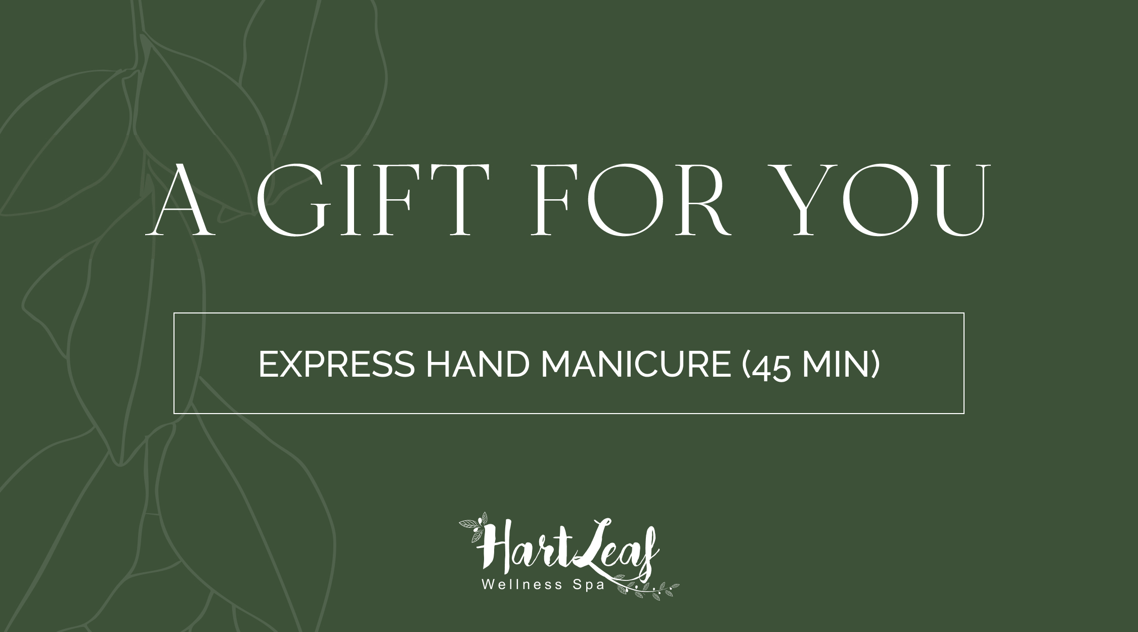 EXPRESS HAND MANICURE (45 MIN)