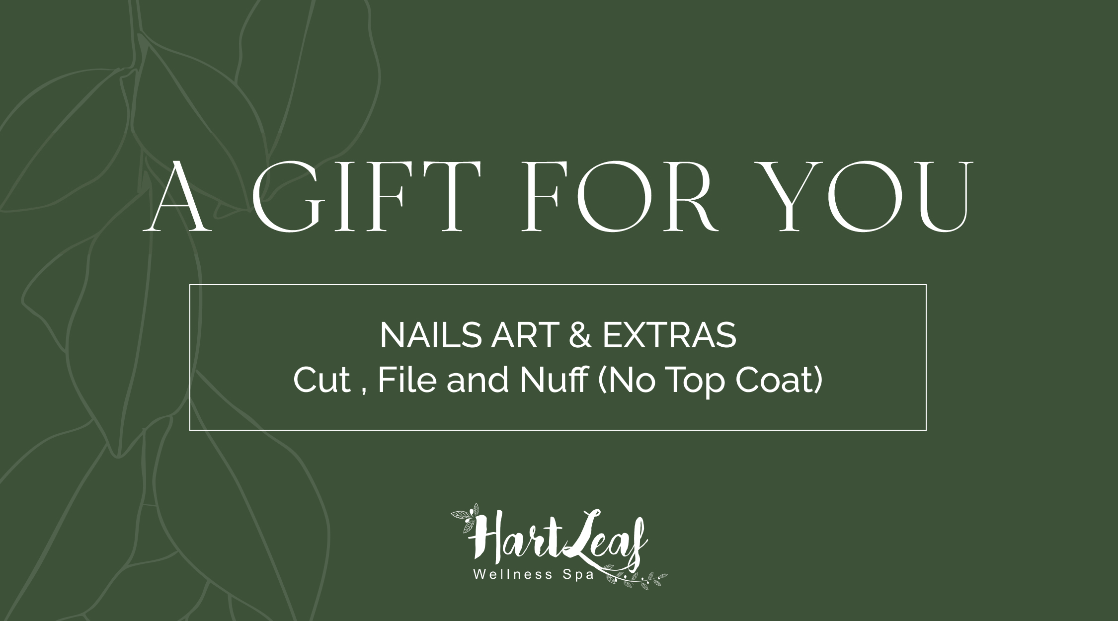 NAILS ART & EXTRAS – Cut , File and Nuff (No Top Coat)