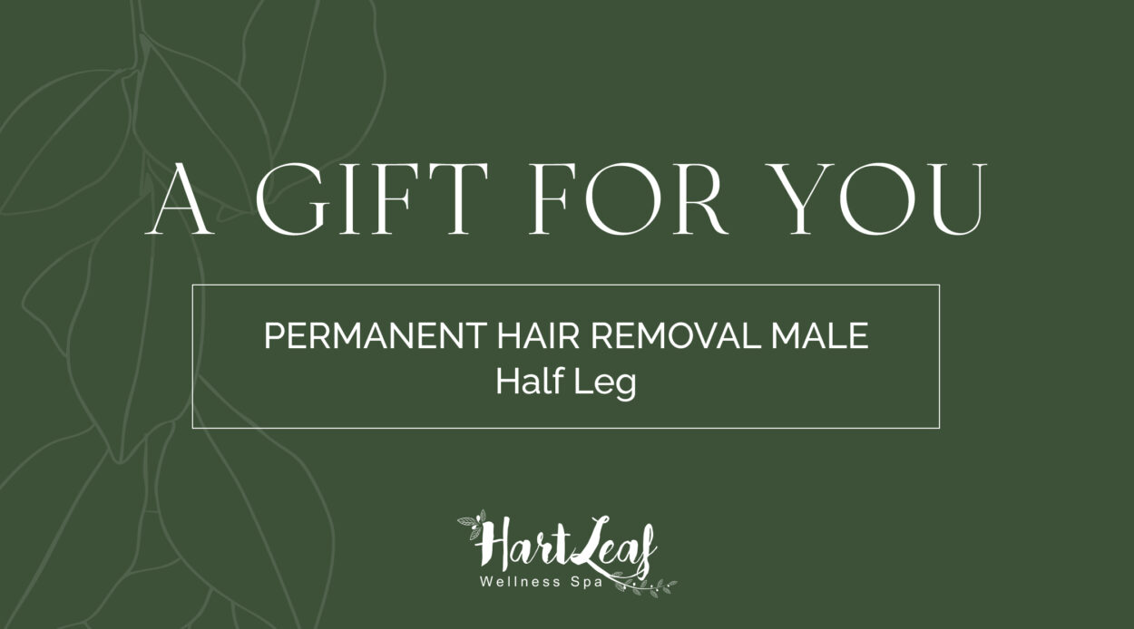 PERMANENT HAIR REMOVAL MALE – Half Leg