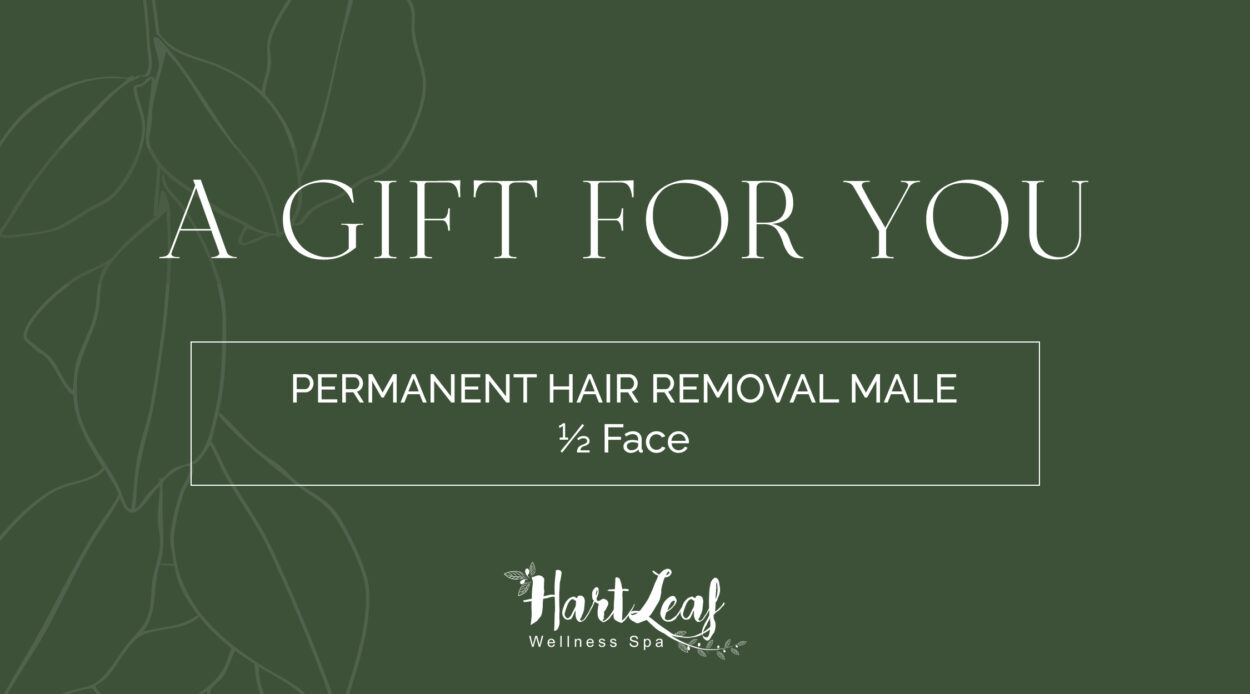 PERMANENT HAIR REMOVAL MALE – ½ Face