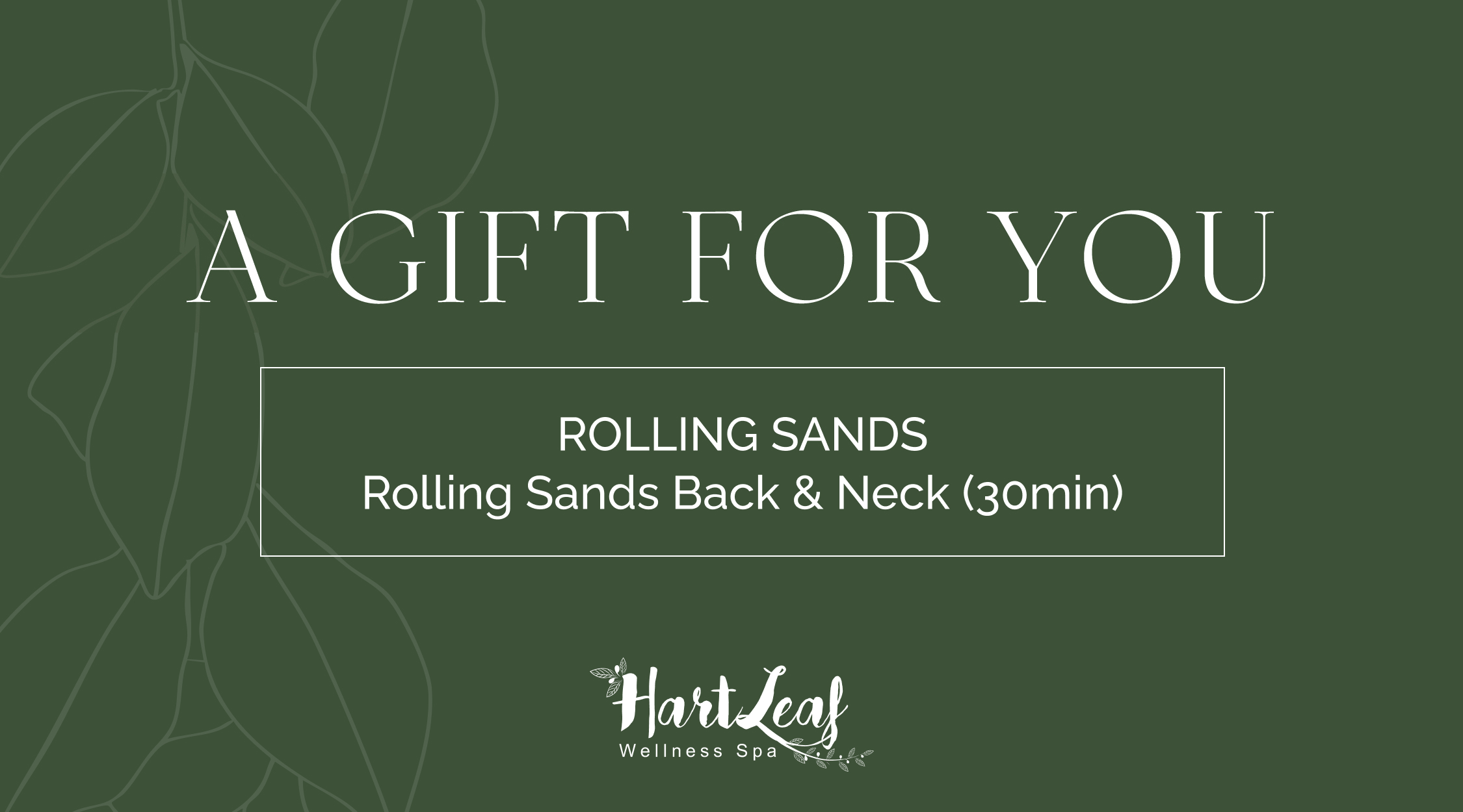 ROLLING SANDS – Rolling Sands Back & Neck (30min)