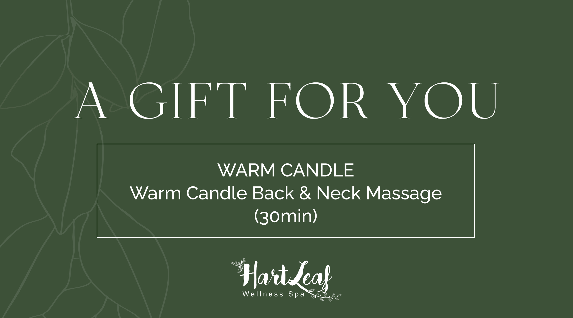WARM CANDLE – Warm Candle Back & Neck Massage (30min)